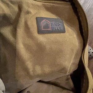 Farm Blue heavy duty large canvas duffel bag